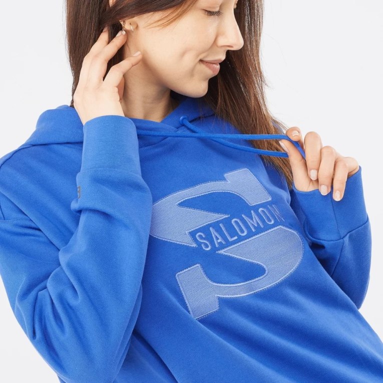 Sudaderas Salomon Outlife Logo Summer Mujer Azules | MX BKFM380